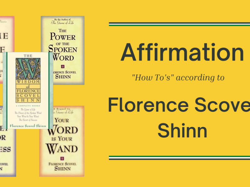 Florence Scovel Shinn&nbsp;Affirmations