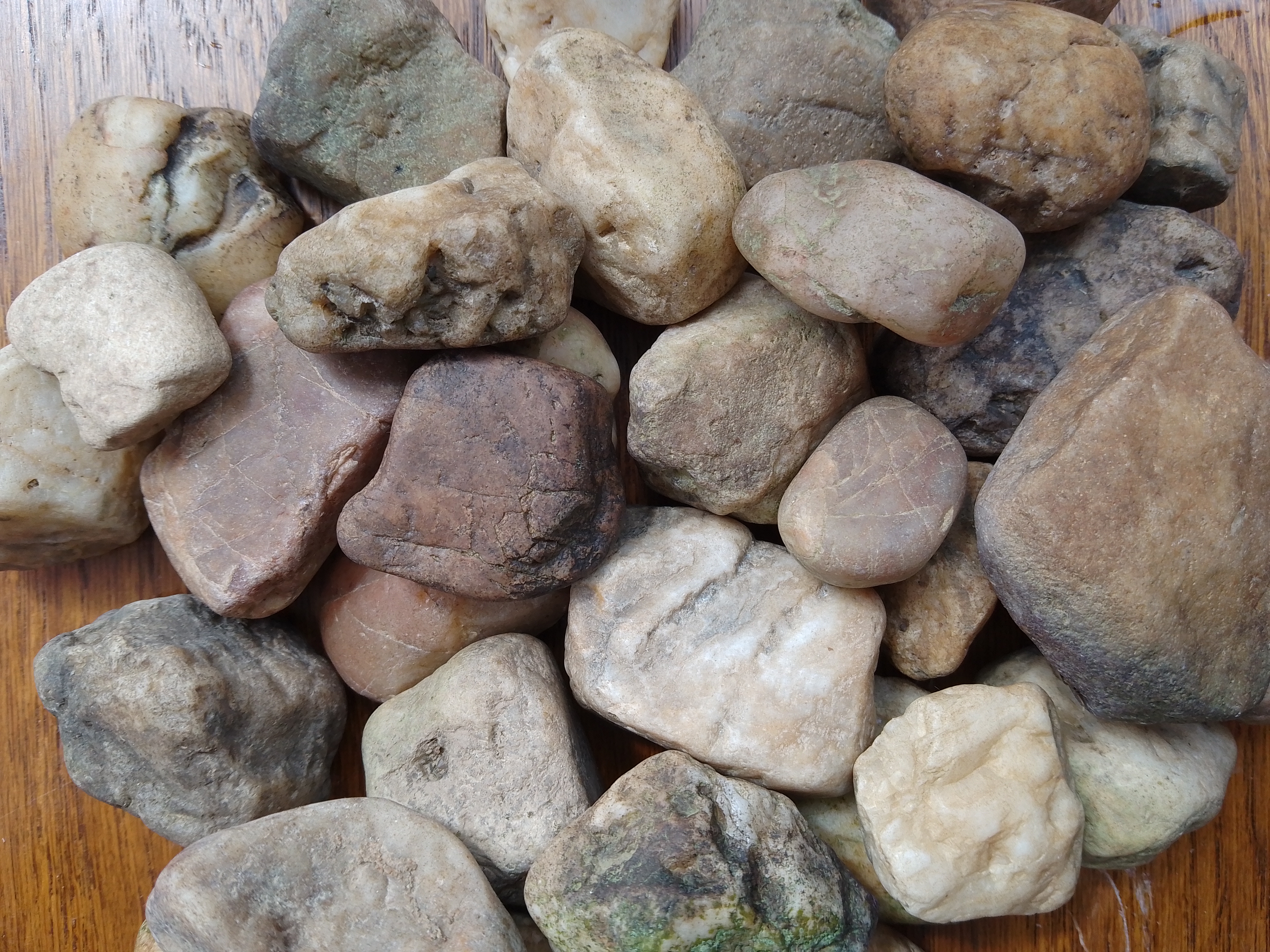 Rimed Rocks Polished River Rocks – Finally! – The Path to My Heart